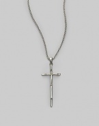 From the Bamboo Collection. An elegant, understated symbol of faith, rendered in sterling silver with a bamboo texture and the Hardy touch. Sterling silver Chain length, about 36 Pendant length, about 2½ Lobster clasp Made in Bali