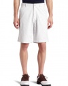 Callaway Men's Flat Front Mini Check Plaid Short (Bright White, 36)