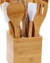 Cook-N-Home 15-Piece Bamboo Tool-In-A-Tub Set