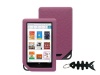 iShoppingdeals - for Barnes and Noble NOOK COLOR eBook Reader Tablet WiFi, Pink Soft Silicone Skin Case Cover And Smart Headphone Wrap