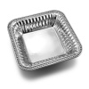 Wilton Armetale Flutes and Pearls Serving Bowl, Square, 9-Inch