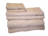 Prestige 100-Percent Egyptian Cotton With Rayon Dobby 6-Piece Towel Set, Light Maize