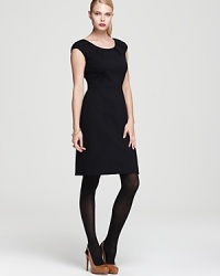 A closet essential, this kate spade new york dress lays the framework for smart, strong dressing. Impeccable tailoring and clean styling combine for a crisp, classic silhouette, finished with a hint of stretch for an effortless fit.