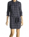 Juicy Couture Cozy Decadent Plaid Blur Shirt Dress w/ Shirred Sleeves (14)