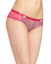 b.tempt'd by Wacoal Women's Express Yourself Tanga Panty, Print Mini Leopard Print, Medium