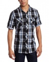 Burnside Men's Imbue Short Sleeve Plaid Woven Shirt