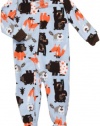 Carter's Boys Fleece Footed Blanket Sleeper Pajamas -Funny Forest Friends- 2T