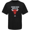 Chicago Bulls adidas Black Primary Logo T-Shirt