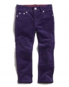 GUESS Kids Girls Little Girl Belted Daredevil Skinny Jean, PURPLE (3T)