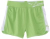 Puma - Kids Girls 7-16 Mesh Short, Green, Small