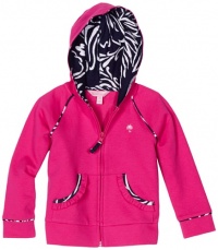 Lilly Pulitzer Girls 2-6X Brigit Solid Hoodie, Azalea Pink, 2