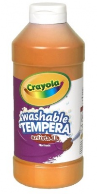 Crayola Artista II Washable Tempera Paint 16oz Orange