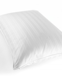 Decidedly luxurious, Lauren Ralph Lauren's Classic pillow is what stylish dreams are made of. Features lofty white down surrounded by a 240 thread count inner shell and finished with a 300 thread count removable cotton dobby cover, boasting tonal pinstripes and an embroidered Lauren Ralph Lauren logo. Accented with piping detail.