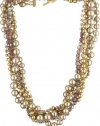 Carolee Plum Pudding Purple Color Pearl Torsade Necklace