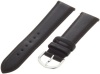 Timex Men's Q7B759 Padded Calfskin 20mm Black Replacement Watchband