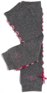 Babylegs Baby-girls Infant Cutie Pie Leg Warmer, Grey/Pink, One Size