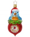 A colorful idea! Adorn your Christmas tree with this Inge-Glas ornament that's mouth-blown and hand-painted in festive colors.