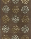 Area Rug 2x3 Rectangle Transitional Brown-Tan Color - Surya Tamira Rug from RugPal