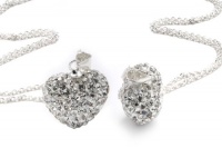 Authentic Diamond Color Heart Shape Pendant Crystals. Now At Our Lowest Price Ever but Only for a Limited Time! (Chain Not Included)