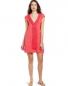 Nanette Lepore Women's Macrame Tunic, Coral, Small