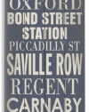 London 10x24 Artistic Planked Wood Sign by Cory Steffen