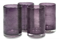 Artland Iris Highball, 17-Ounce, Plum, Set of 4