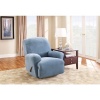 Sure Fit Stretch Pique Recliner Slipcover, Medium, Federal Blue