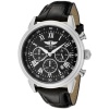 I By Invicta Men's 90242-001 Chronograph Black Dial Black Leather Watch