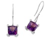 Genuine Amethyst Earrings by Effy Collection® in 14 kt White Gold LIFETIME WARRANTY