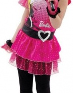 Rockin' Diva Barbie Toddler/Child Costume Size 4-6x Small