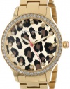 Betsey Johnson Women's BJ00157-08 Analog Leopard Pattern Dial Watch