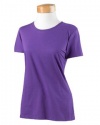 Fruit of the Loom Women's Athletic Crewneck T-Shirt, PURPLE, X-Large