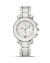 Fendi Round Ceramic Chrono Stainless Steel Watch, 38mm