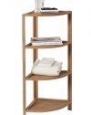 Creative Bath Eco Styles 4-Shelf Corner Tower, Natural/Bamboo