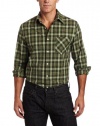 Perry Ellis Men's Long Sleeve Ombre Check Shirt