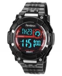 A contemporary sport watch built tough with multiple functions, by Armitron.