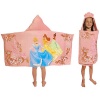 Disney Princess Hooded Towel for Bath, Pool, or Beach - Cinderella, Belle, Tiana - 23x51 Inches