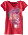 Baby Phat - Kids Girls 7-16 Printed Tee, Pink, X-Large