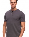 Armani Exchange Short Sleeve Textured Henley