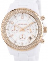 Michael Kors White Acrylic Golden Bezel Women's Watch MK5379