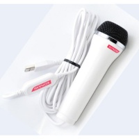 Official Konami-branded Karaoke Revolution Microphone - White (Wii, PS3, XBOX 360) (Bulk Packaging)