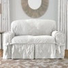 Sure Fit Matelasse Damask 1-Pc Sofa-White