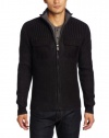 Calvin Klein Jeans Men's Long Sleeve Military Full Zip Sweater