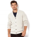 Wrap yourself in this neat shawl cardigan by Nautica and wrap yourself up in dapper style.