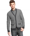 This cardigan from Sons of Intrigue add polish to your casual style.