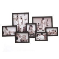 Melannco Espresso Cluster Collage, Holds 7 Photos - one 8-Inch x 10-Inch, one 10-Inch x 8-Inch, two 6-Inch x 4-Inch, one 5-Inch x 7-Inch and two 7-Inch x 5-Inch Openings