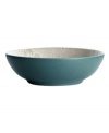 A fresh twist on a Noritake favorite, the Colorwave Turquoise Bloom vegetable bowl offers the same sleek style and durability as the original dinnerware pattern but with a pretty floral print.