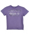 Guess Fuzzout T-Shirt (Sizes 4 - 7) - blue, 5 - 6