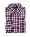 Tommy Hilfiger Men Custom Fit Long Sleeve Plaid Shirt