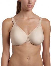 Wacoal Women's Bodysuede Ultra Full Figured Seamless Underwire with Lace Trim, Naturally Nude, 42DDD